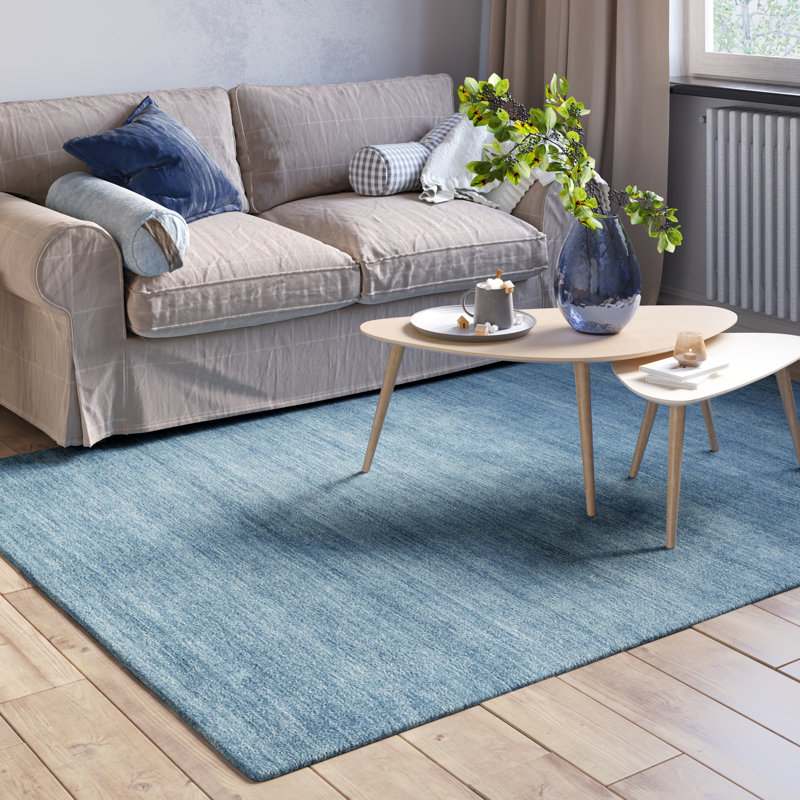 Paradise Solid Colour Wool Hand Woven Area Rug, Rectangular 200 x 290cm