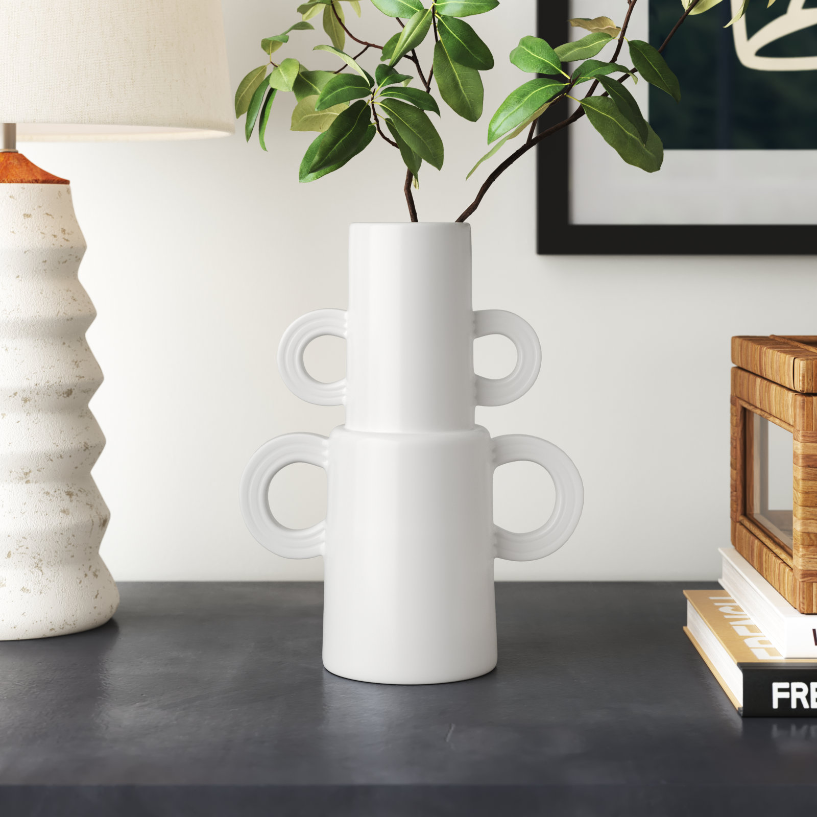 Henning 8'' Handmade Ceramic Table Vase
