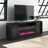  Befort 73.5'' TV Console Table,Modern TV Stand W/ Storage Credenza with Electric Fireplace, Timer, LED Touch screen, Heat 5000 BTUS