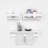 Rigga 3 Piece Floating Shelf with Front Bar