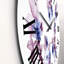 Fleurs sauvages mauves I - Horloge murale traditionnelle-60187425