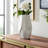 Modern Porcelain Vase With Sculpted Geometric Design - Decorative Contemporary Accent Piece-879290311