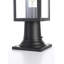 Lampadaire d'extérieur noir de 6,5 pouces Moravian