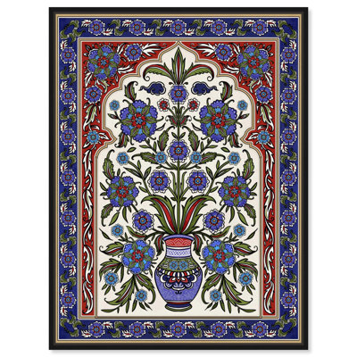Décoration murale orientale en toile Royal Vase Bloom par Art Remedy