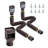 2-Pack Flexible Rain Gutter Downspout Extensions with Visual Filter, Extendable to 63 Inches, Brown