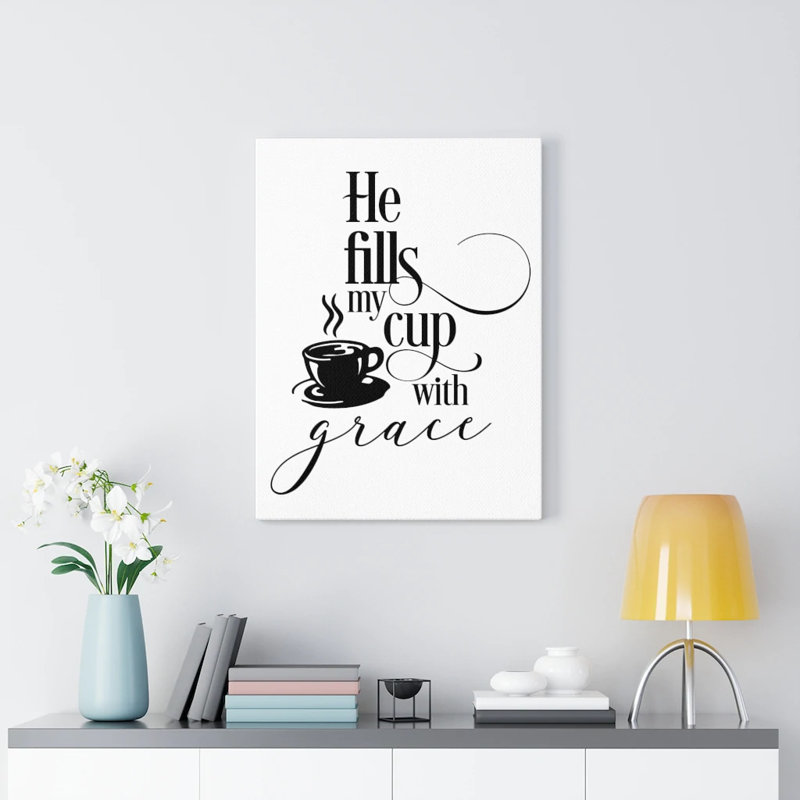 Cup Grace - Wrapped Canvas Print, 76cm H x 61cm W