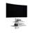 Floating Shelf, 2 Tier-Shelf Wall Unit With Cable Management