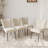 Daina 34.2"H Modern Kitchen Dining Chairs, Upholstered Dining Chairs, Parsons Chairs with Stable Steel Legs, Solid Back Conference Chairs (4 Chairs)-818197632-843126819