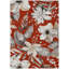 Machine Washable Indoor/Outdoor London ACN2260 Floral Rug-1672707902