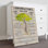 Toile tendue avec châssis Chiropractor - In God We Trust Illustration Decor, vert et beige Home Decor