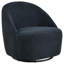 Leon Chenille Upholstered Swivel Accent Chair Beige-133277214