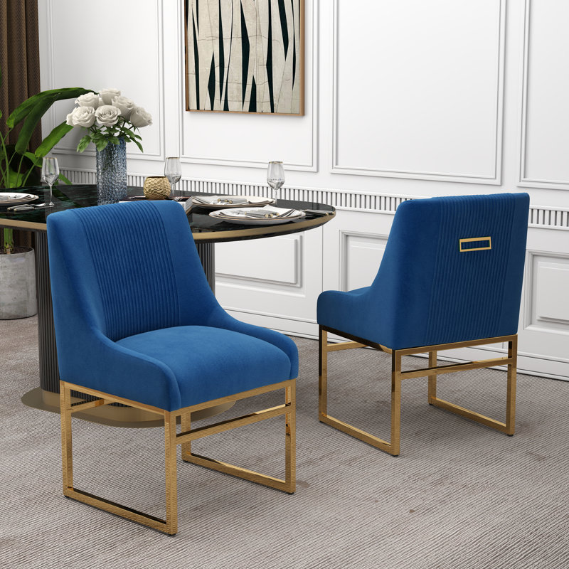 Chaise d'appoint Zanthia, Marine, 2