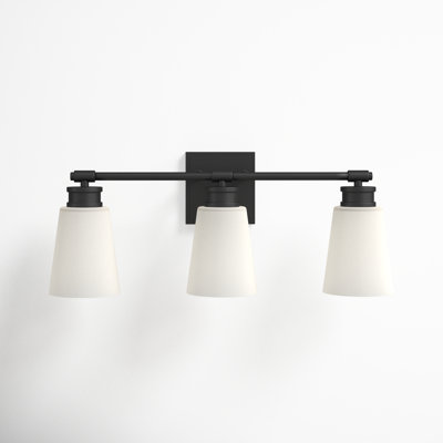 Libre 3-Light Dimmable Vanity Light in Matte Black