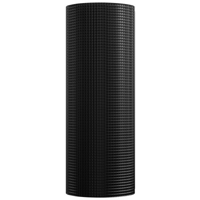 24in x 50ft Hardware Cloth 1/2in Mesh 19 Gauge Vinyl Coated Galvanized Steel Wire Mesh Roll 1 Piece Black