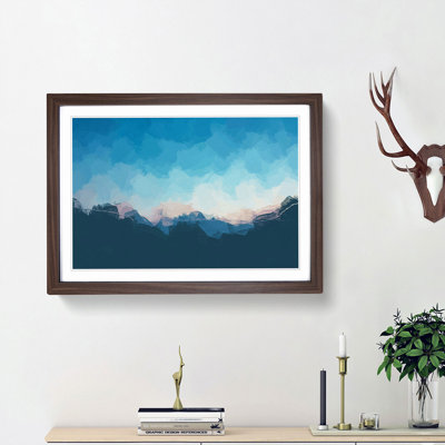 Over the Mountains in Abstract - Picture Frame Graphic Art Print