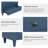 28" Painted Nightstand With 3 Drawers-1239920914