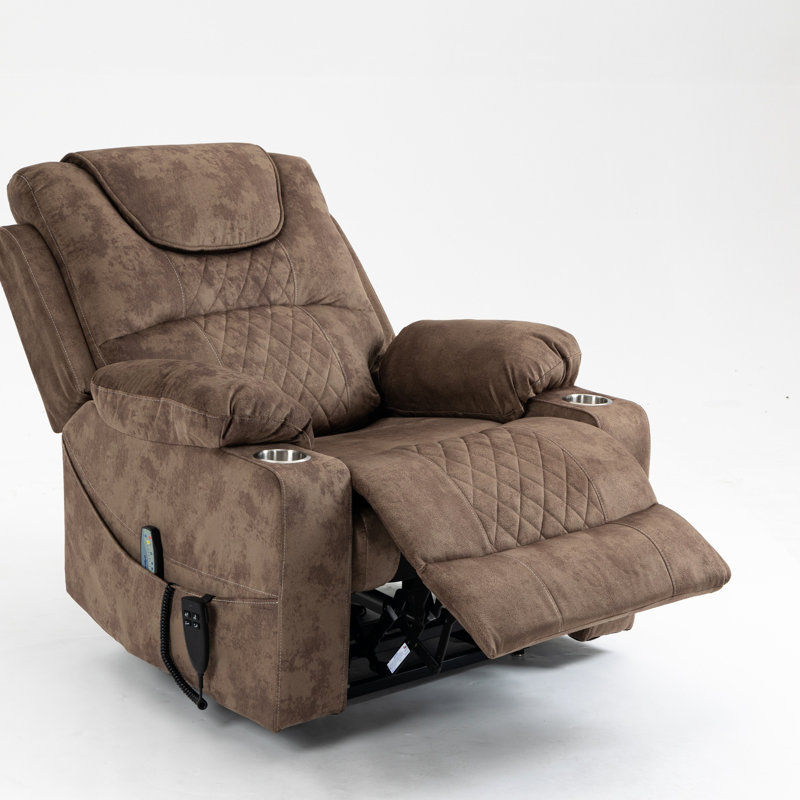 Power Lift Assist Recliner Chair, Brown