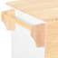Îlot de cuisine avec plan de travail extensible, organisateur d'armoire coulissant à 3 niveaux, rangement interne, chariot roulant sur roulettes, 2 tiroirs, porte-serviettes, plateau flexible de style blanc, chariot de rangement, apparence-576858730