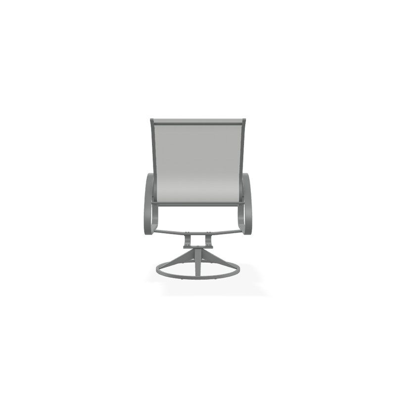 Aruba 1 Outdoor Dining Armchair, Textured Graphite, Bark Performance