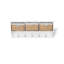 Erica Solid Wood Wall 5 - Hook Wall Mounted Coat Rack-39287902
