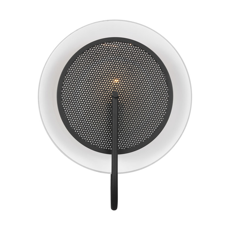 Midnight Black Organic Form 16'' Dimmable Wall Sconce