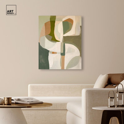 «Soft Reverberations I Canvas Midcentury Abstracts» par Art Remedy