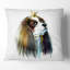 Mignon petit chien en couronne - coussin imprimé animal-29597829-29597825
