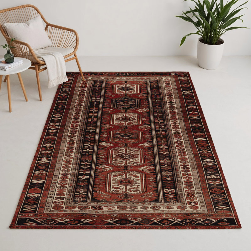 Tapis turc intérieur et extérieur brun, Rectangle 5 pi x 7 pi