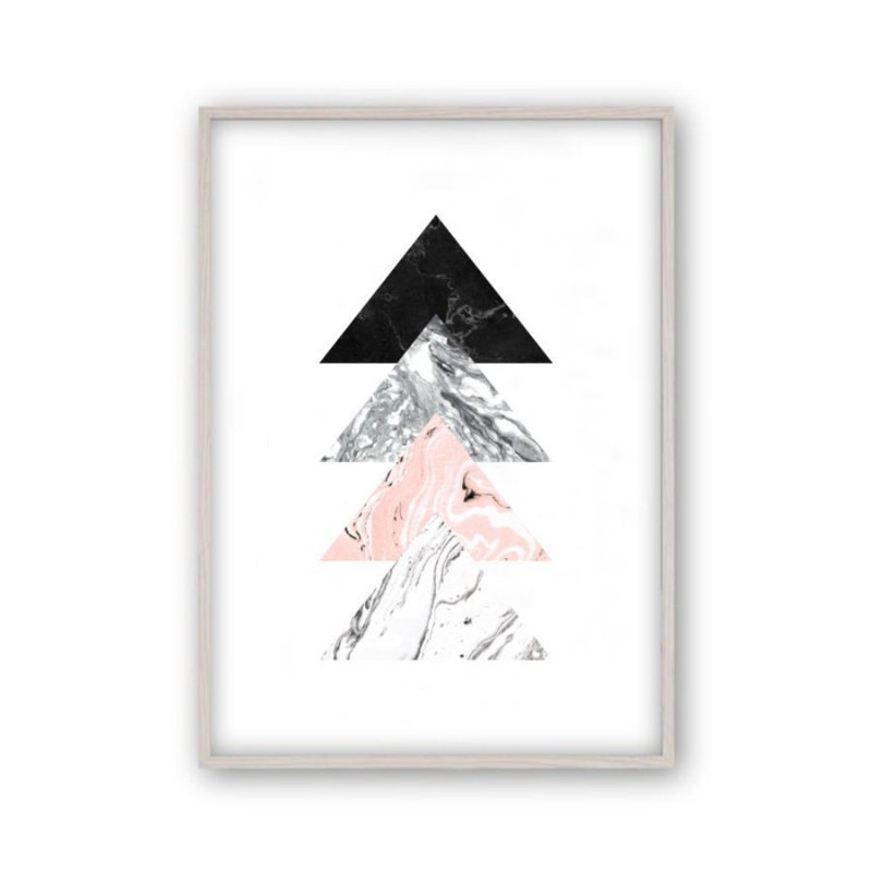 Print, White Oak Frame, 41 cm H x 31 cm W x 2.5 cm D