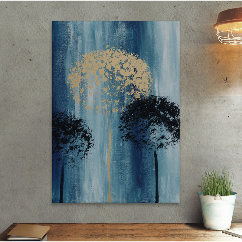 1 Piece Wrapped Canvas Painting, 114cm H x 76cm W x 3.81cm D