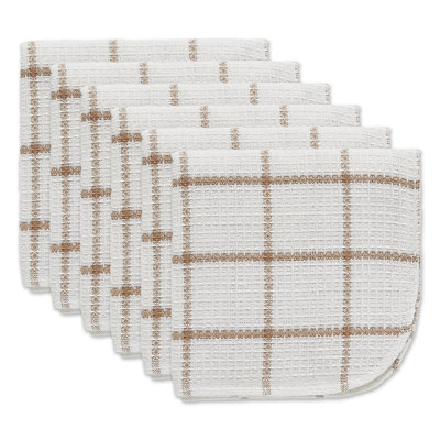 Checkered Waffle Dish Cloth Kitchen Towel