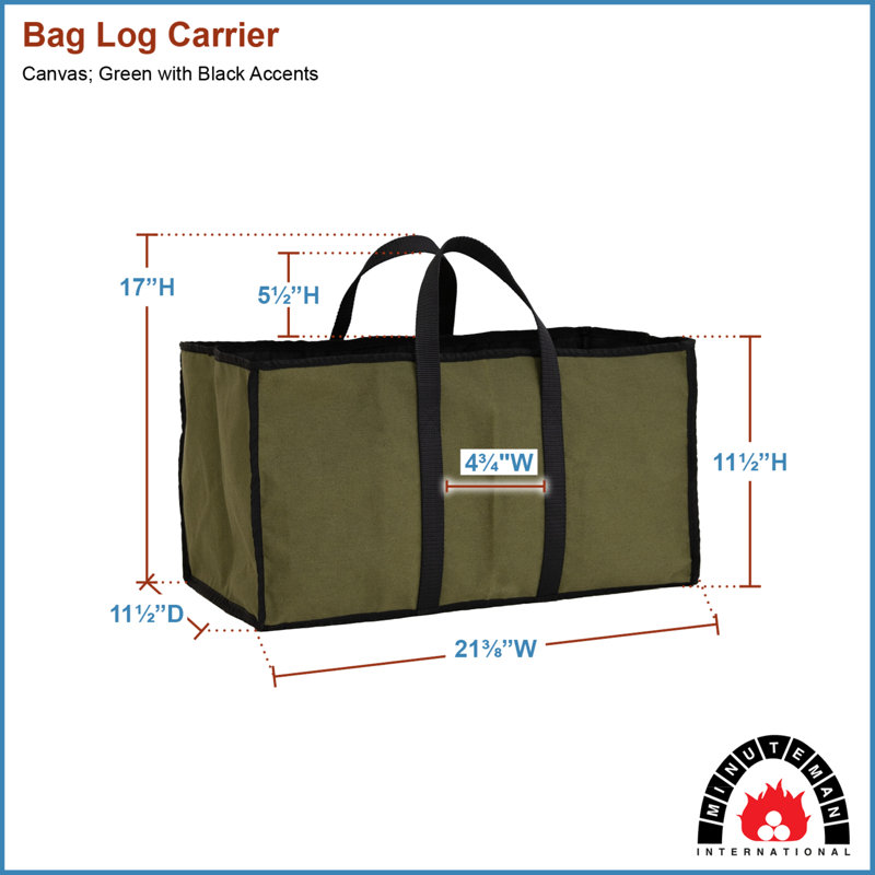 With Accents, Canvas Log Carrier