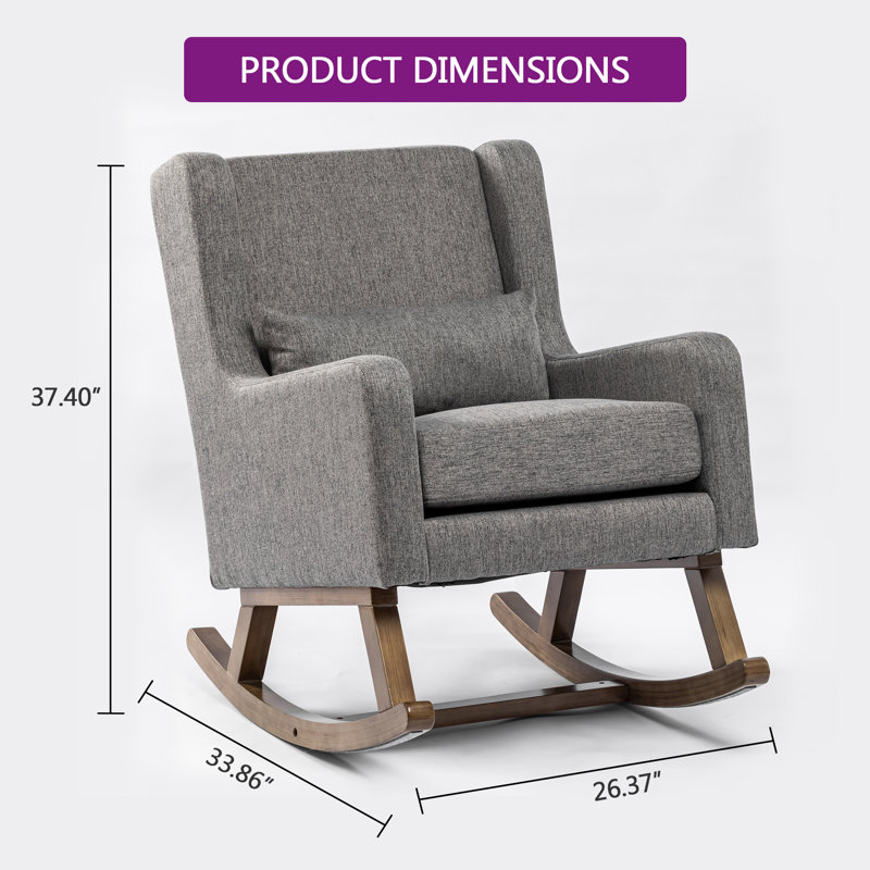 Chaise berçante, Gris foncé