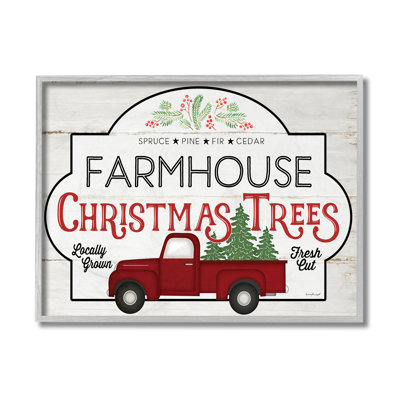 Enseigne rétro arbre de Noël rustique par Jennifer Pugh-impression d’art graphique