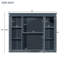 Armoire de rangement murale 35 po x 28 po, armoire à pharmacie avec miroir et 6 tablettes ouvertes, moderne et fonctionnelle-1431475742