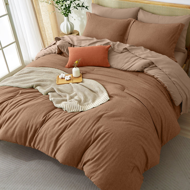 Lit dans un sac Suncomfy, Édredon de très grande taille et 6 pièces suppl, Terracotta