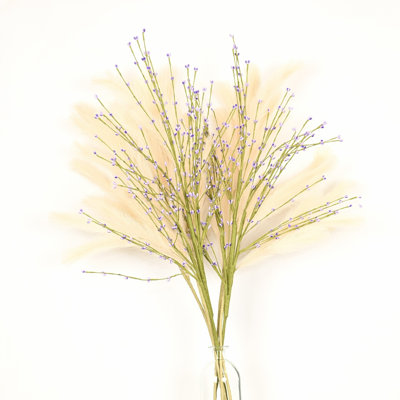 Branche de baies de pampas artificielles de 36 po de printemps et d'été pour bougie de vase, bouquet de sprays à longue tige de ferme pour les décorations de table de centre de table de bureau à domicile