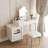 Makeup Vanity with Light mirror,2 drawers