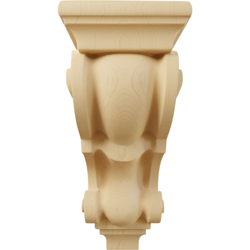 Corbeaux de bois prêts à être peints ou teints - H 10 po x l 5 po, Brun