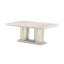 Table de salle à manger rectangulaire extensible Marin - Gris