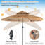 Twila 285cm Beach Umbrella Parasol
