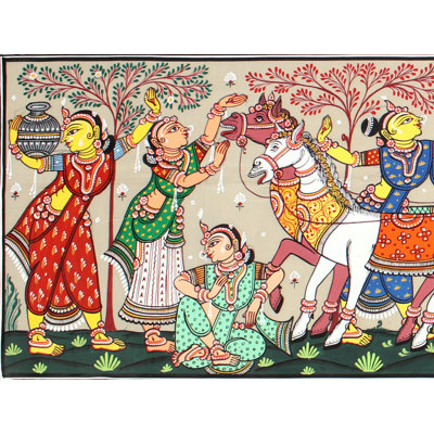 Mathura Vijay | Peinture Odisha | Paata, peinture sur soie Tussar