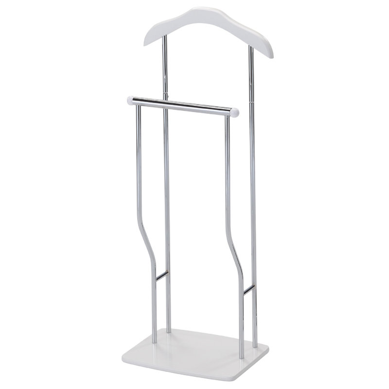 Kayleigh Metal Freestanding Valet Stand, White