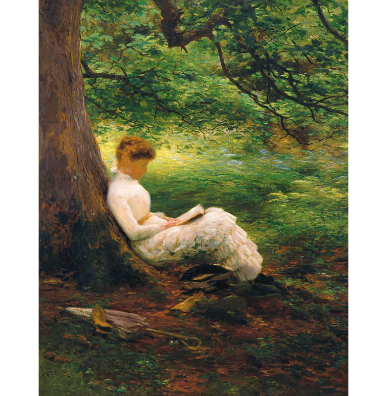 «Summertime» par Joseph Farquharson - Art mural sur toile tendue avec châssis, H 40 po x l 28 po