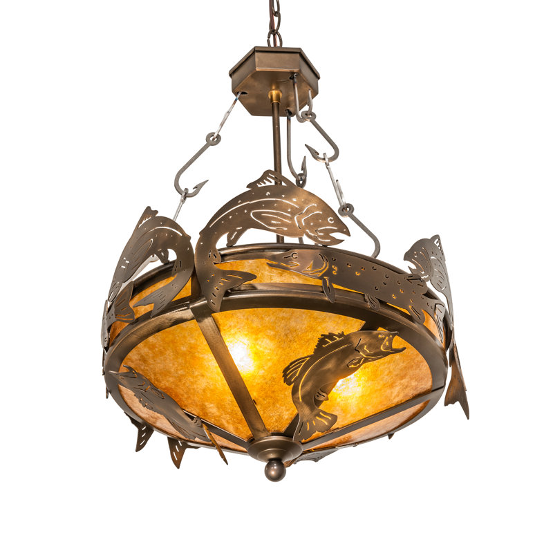 Rustic Lodge 2 - Light Pendant, Amber
