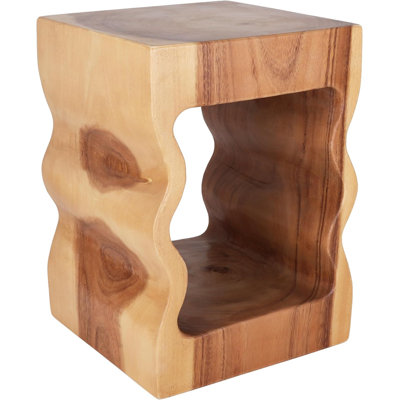 Wooden End Table - Unique Wooden Side Table - Mid Century Side Table - Saur Wood Side Table - Small Accent Table - Mid Century Modern Side Table
