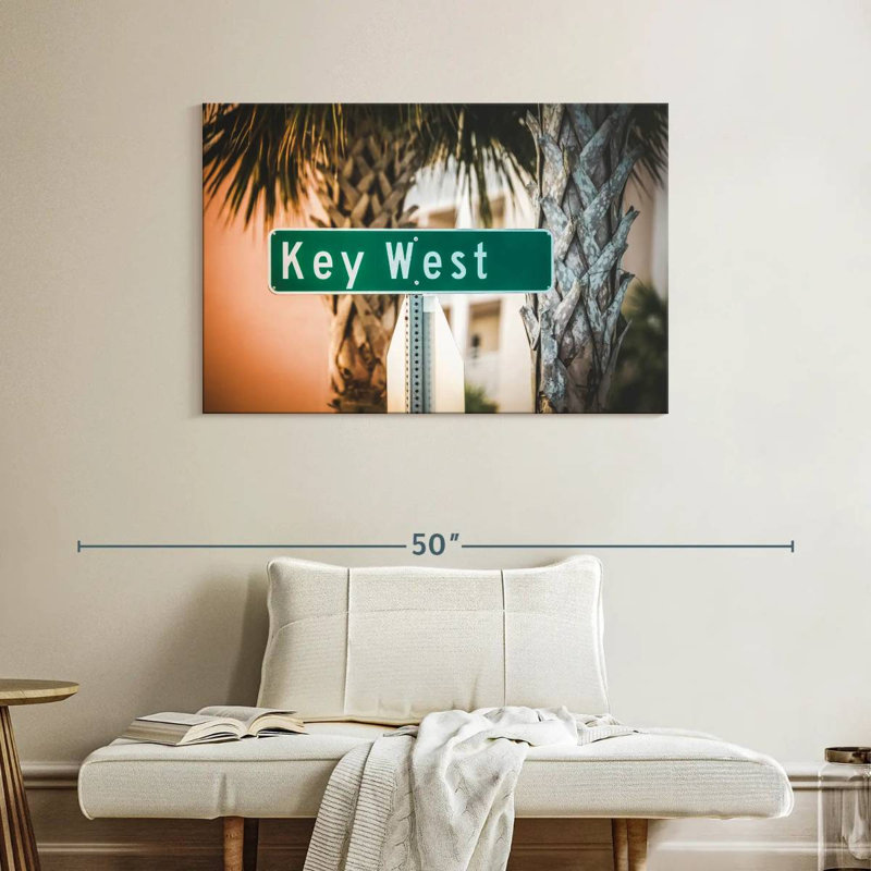 Key West Street Sign, 26" H x 39" W