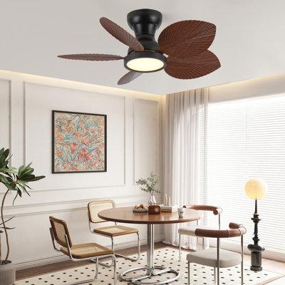 Ventilateur de plafond à feuilles de palmier de 30 pouces