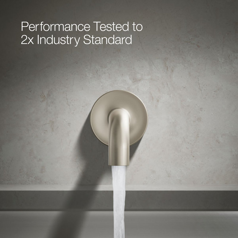 Purist® Wall Mounted Tub Spout, Vibrant Brushed Nickel