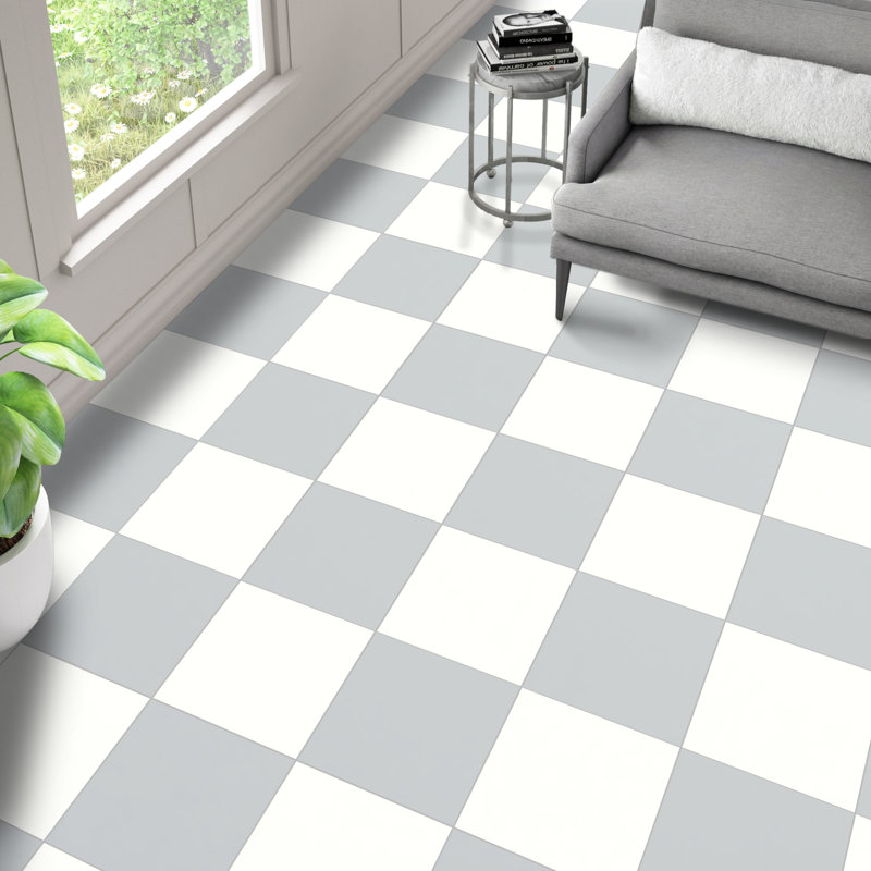 True Story 12'' W x 12'' L Porcelain Throughbody Wall & Floor Tile, Light Gray